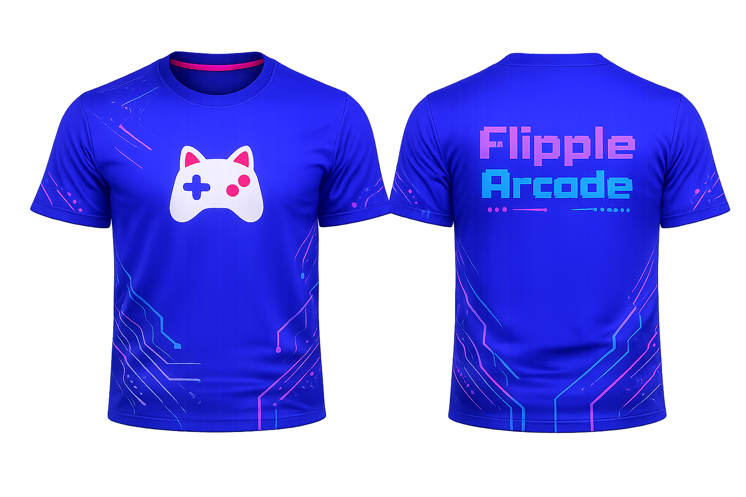 Camisa Azul Flipple Arcade